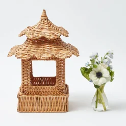 Year-round Decorations | Spring Decorations<Mrs. Alice Scalloped Rattan Pagoda Lantern