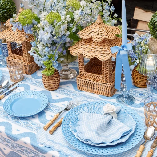 Year-round Decorations | Spring Decorations<Mrs. Alice Scalloped Rattan Pagoda Lantern