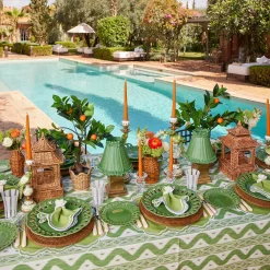 Vases | Vases & Planters<Mrs. Alice Scalloped Rattan Planter