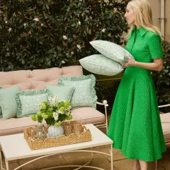 Trays | Trays<Mrs. Alice Scalloped Rattan Tray
