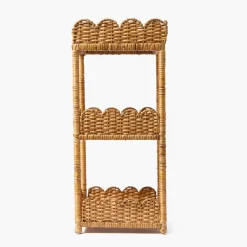 Furniture | Furniture<Mrs. Alice Scalloped Tiered Rattan Side Table