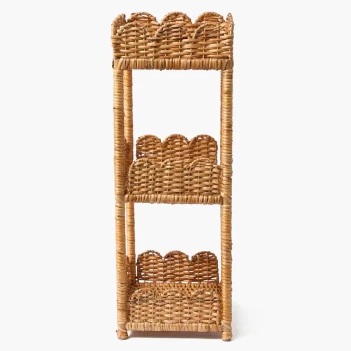Furniture | Furniture<Mrs. Alice Scalloped Tiered Rattan Side Table