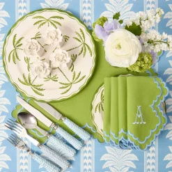Summer Table Linen | Table Linen Sets<Mrs. Alice Scarlett Green & Blue Placemats & Napkins (Set of 4)