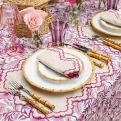 Summer Table Linen | Table Linen Sets<Mrs. Alice Scarlett Sand Placemats & Napkins (Set of 4)
