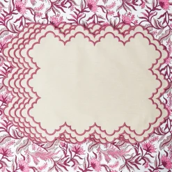 Summer Table Linen | Table Linen Sets<Mrs. Alice Scarlett Sand Placemats & Napkins (Set of 4)