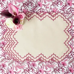 Summer Table Linen | Placemats<Mrs. Alice Scarlett Sand Placemats (Set of 4)