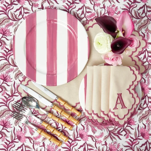 Summer Table Linen | Placemats<Mrs. Alice Scarlett Sand Placemats (Set of 4)
