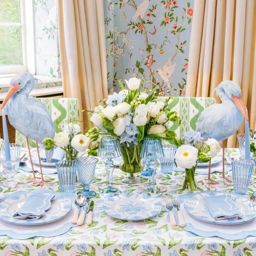 Placemats | For Her<Mrs. Alice Serena Appliqué Blue Placemats (Set of 4)