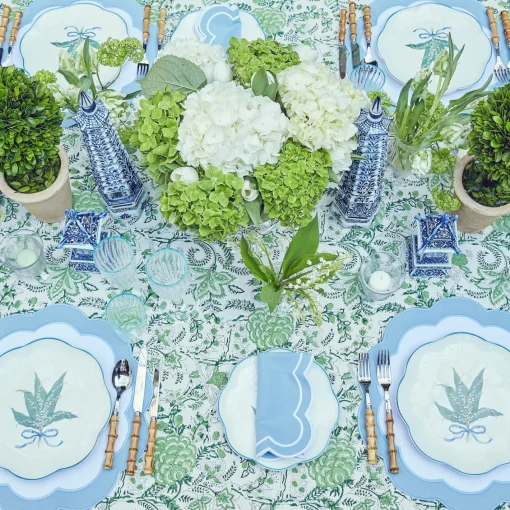 Placemats | For Her<Mrs. Alice Serena Appliqué Blue Placemats (Set of 4)