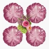 Summer Crockery | Starter Plates<Mrs. Alice Serena Aubergine Cabbage Starter Plates (Set of 4)