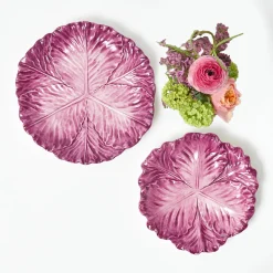 Summer Crockery | Starter Plates<Mrs. Alice Serena Aubergine Cabbage Starter Plate