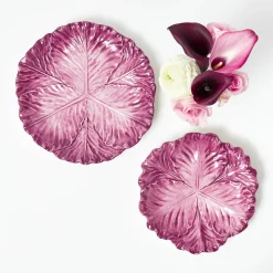 Summer Crockery | Starter Plates<Mrs. Alice Serena Aubergine Cabbage Starter Plate