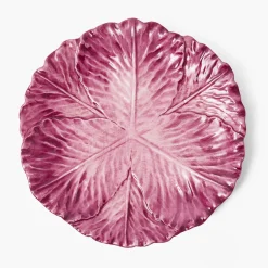Summer Crockery | Crockery Sets<Mrs. Alice Serena Aubergine Cabbage Dinner & Starter Plates (Set of 8)