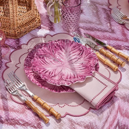 Summer Crockery | Dinner Plates<Mrs. Alice Serena Aubergine Cabbage Dinner Plate