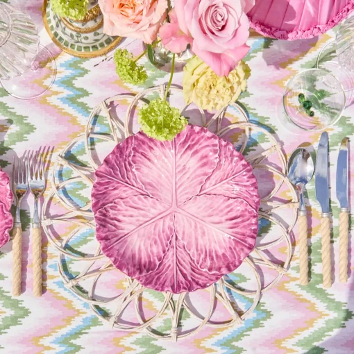Summer Crockery | Dinner Plates<Mrs. Alice Serena Aubergine Cabbage Dinner Plates (Set of 4)