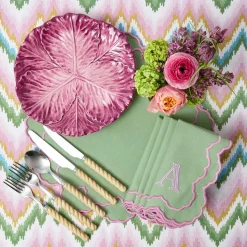 Summer Crockery | Dinner Plates<Mrs. Alice Serena Aubergine Cabbage Dinner Plate