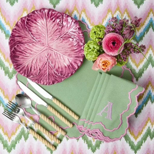 Summer Crockery | Dinner Plates<Mrs. Alice Serena Aubergine Cabbage Dinner Plate