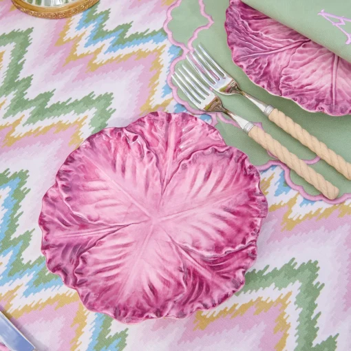 Summer Crockery | Starter Plates<Mrs. Alice Serena Aubergine Cabbage Starter Plate