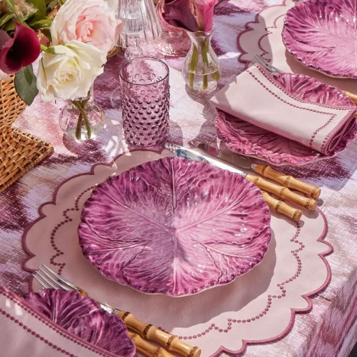 Summer Crockery | Dinner Plates<Mrs. Alice Serena Aubergine Cabbage Dinner Plates (Set of 4)