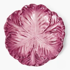Summer Crockery | Starter Plates<Mrs. Alice Serena Aubergine Cabbage Starter Plate