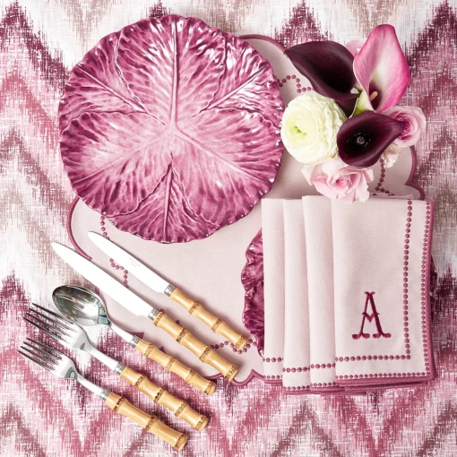Summer Crockery | Dinner Plates<Mrs. Alice Serena Aubergine Cabbage Dinner Plate