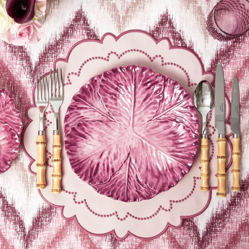 Summer Crockery | Dinner Plates<Mrs. Alice Serena Aubergine Cabbage Dinner Plates (Set of 4)