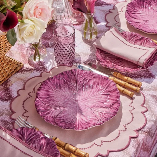 Summer Crockery | Dinner Plates<Mrs. Alice Serena Aubergine Cabbage Dinner Plate