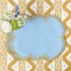 Summer Table Linen | Placemats<Mrs. Alice Serena Blue & Caramel Placemats (Set of 4)