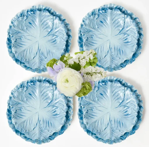 Summer Crockery | Crockery Sets<Mrs. Alice Serena Cabbage Dinner & Starter Plates (Set of 8)