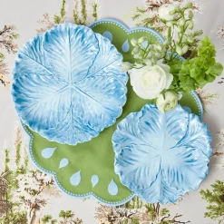 Summer Crockery | Crockery Sets<Mrs. Alice Serena Cabbage Dinner & Starter Plates (Set of 8)