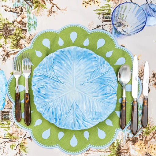 Summer Crockery | Crockery Sets<Mrs. Alice Serena Cabbage Dinner & Starter Plates (Set of 8)