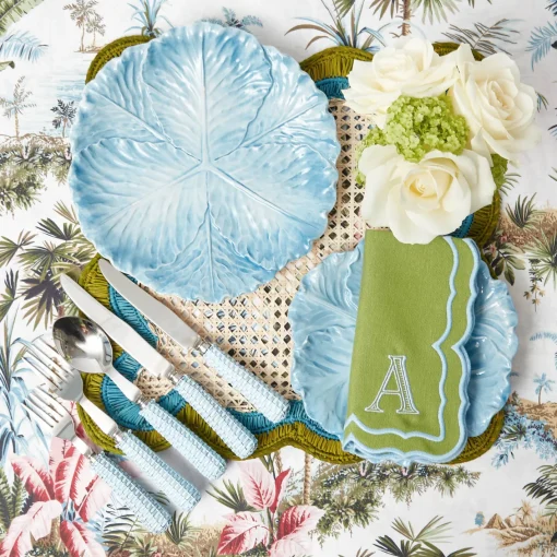Summer Crockery | Crockery Sets<Mrs. Alice Serena Cabbage Dinner & Starter Plates (Set of 8)