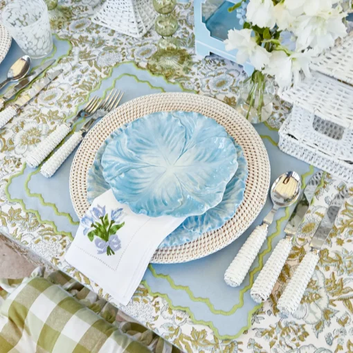 Summer Crockery | Crockery Sets<Mrs. Alice Serena Cabbage Dinner & Starter Plates (Set of 8)