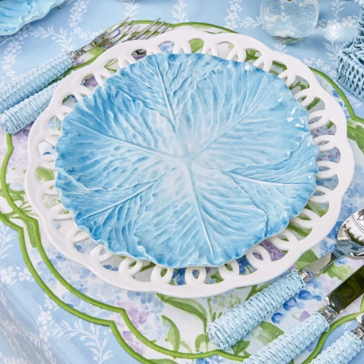 Summer Crockery | Crockery Sets<Mrs. Alice Serena Cabbage Dinner & Starter Plates (Set of 8)