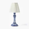 Rechargeable Table Lamps | For Her<Mrs. Alice Serena Chinoiserie Rechargeable Lamp with Cream Shade (18cm)