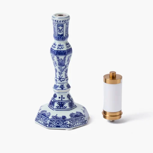 Rechargeable Table Lamps | For Her<Mrs. Alice Serena Chinoiserie Rechargeable Lamp with Cream Shade (18cm)