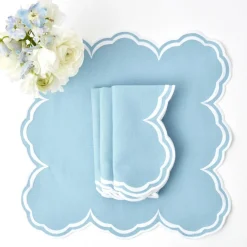 Napkins | Mrs. Alice Monogram<Mrs. Alice Serena Cornflower Blue Napkins (Set of 4)