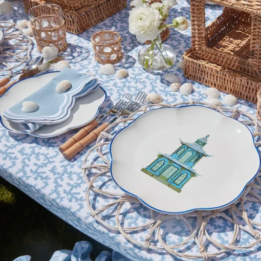 Napkins | Mrs. Alice Monogram<Mrs. Alice Serena Cornflower Blue Napkins (Set of 4)