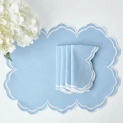 Napkins | Mrs. Alice Monogram<Mrs. Alice Serena Cornflower Blue Napkins (Set of 4)