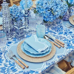 Table Linen Sets | Mrs. Alice Monogram<Mrs. Alice Serena Cornflower Blue Placemats & Napkins (Set of 4)