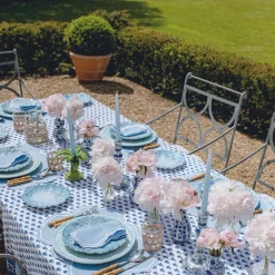 Table Linen Sets | Mrs. Alice Monogram<Mrs. Alice Serena Cornflower Blue Placemats & Napkins (Set of 4)