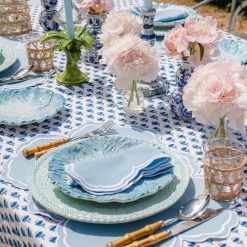 Table Linen Sets | Mrs. Alice Monogram<Mrs. Alice Serena Cornflower Blue Placemats & Napkins (Set of 4)