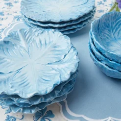 Table Linen Sets | Mrs. Alice Monogram<Mrs. Alice Serena Cornflower Blue Placemats & Napkins (Set of 4)