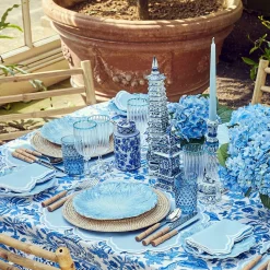 Table Linen Sets | Mrs. Alice Monogram<Mrs. Alice Serena Cornflower Blue Placemats & Napkins (Set of 4)