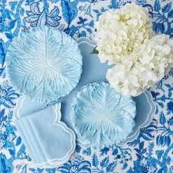 Table Linen Sets | Mrs. Alice Monogram<Mrs. Alice Serena Cornflower Blue Placemats & Napkins (Set of 4)