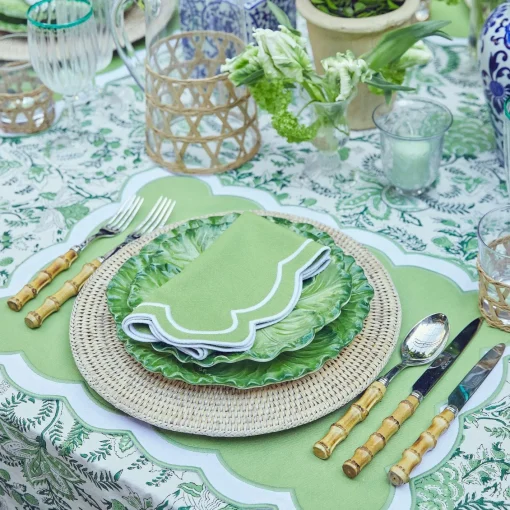 Napkins | Mrs. Alice Monogram<Mrs. Alice Serena Green Appliqué Napkins (Set of 4)
