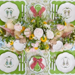 Table Linen Sets | Mrs. Alice Monogram<Mrs. Alice Serena Green Appliqué Placemats & Napkins (Set of 4)