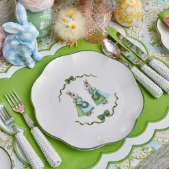 Placemats<Mrs. Alice Serena Green Appliqué Placemats (Set of 4)