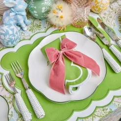 Table Linen Sets | Mrs. Alice Monogram<Mrs. Alice Serena Green Appliqué Placemats & Napkins (Set of 4)