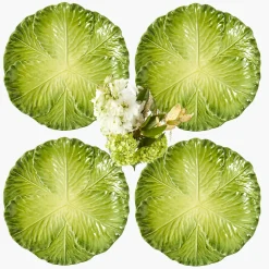 Dinner Plates | Crockery Sets<Mrs. Alice Serena Green Cabbage Dinner Plate (Set of 4)
